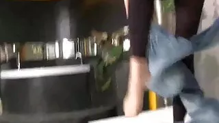 German blonde sucks a cock and fucks in Dolce Vita