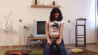 Lanza teasing your in tight skinny jeans