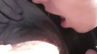 Cute hairy lesbian blondie fingered and licked