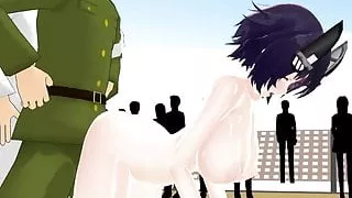 MMD Girl fucked by Navy men