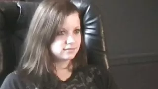 Watching Holly take off her fishnet stockings