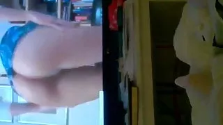 difficult to film with dirty panties on face