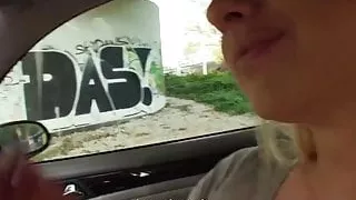 Publicsex amateur sucks cock for cash