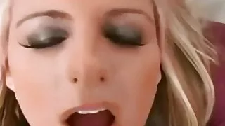 Joi blonde cum on my face