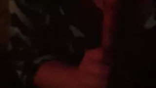 Wife giving me head. ( sorry about the darkness)
