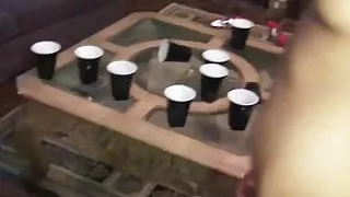 Partying loving amateurs get mouthful