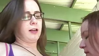 Hairy Aussie lesbian fingered and licked