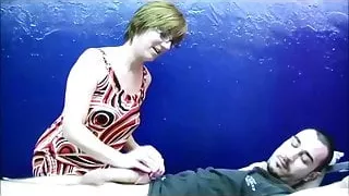 Mom jacks off hyper NOT HER step son