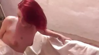 Redhead lapdancer gets licked and fucked