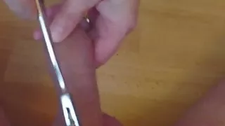 Ballbusting mistress in black platform mules