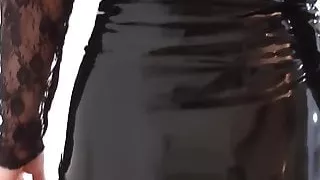 Black latex, heels and legs part 2