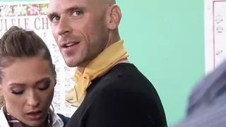 Brazzers - Sexy School girl Callie Calypso takes it up the a