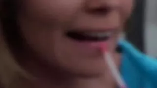 Partying loving amateurs buff knob outdoor