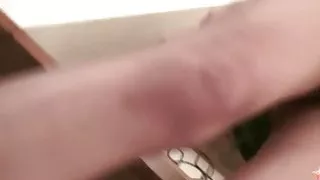 Pigtailed teen Milenna in cute cotton panties