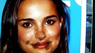 Double Cumshot To Natalie Portman Cum Tribute
