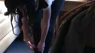 Sexy pick up girl flashing and fucking