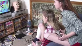 Girls Out West - Hairy and skinny Aussie lesbian chicks