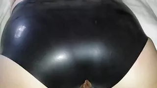 kt latex pants and balls