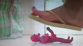 Big Cock Zombie Trample footjob and Crushed