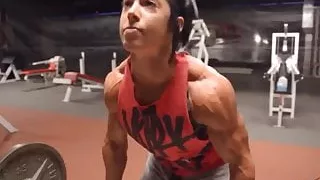 Physique Girl Lifting
