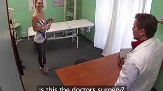 FakeHospital Sexy British patient swallows doctors advice