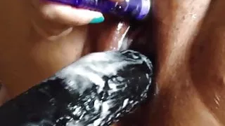 creamy pussy with dildo