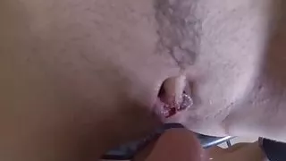 POVd Cute blond have huge orgasm from riding a big cock