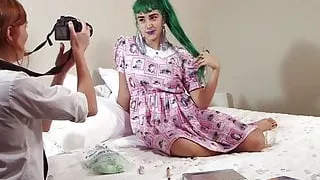 Girls Out West - Crazy hairy lesbian finger fucking n squirt