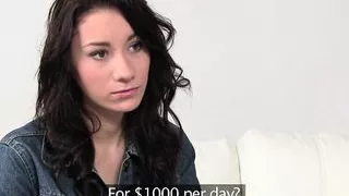 FemaleAgent Shy beauty practices her pussy licking skills