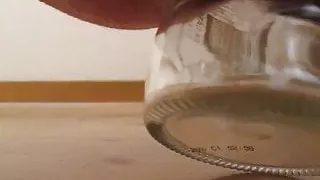 Anal insertion glass bottle