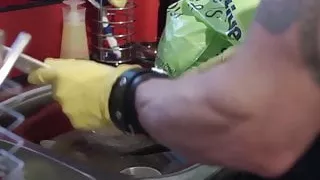 Real dom housewife drinks a load of cum