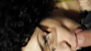 vigorously sucking my cock