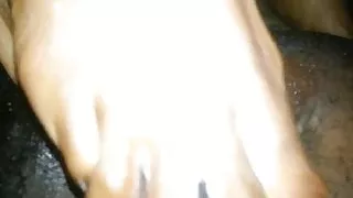 Cotton Black Toenails Footjob