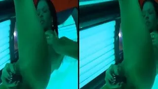 Im Solarium heiss