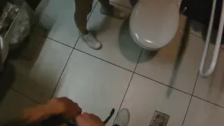 Fucking Glasses - Public restroom orgasm