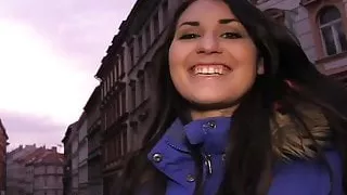 HornyAgent British Brunette Jess fucks a big cock in her ho