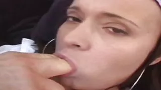 Fit hunk shoves his huge tool into petite teen&#039;s hot cunt