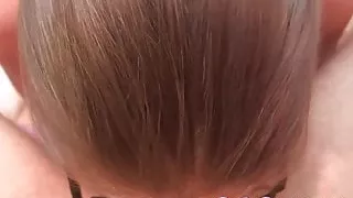 She gives YOU long sloppy deepthroating blowjob POV