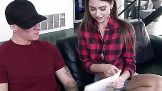 Riley Reid eaten out before doggystyle