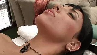 Gorgeous brunette licks blonde&#039;s niiples while fingering her