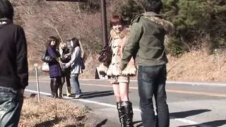 Best Japanese orgy party withs lots of sluts outdoors