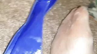 Pantyhose and Flats BBC Footjob Shoejob 4