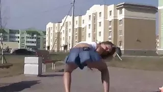 Are you trying to peek up my cheerleading skirt?