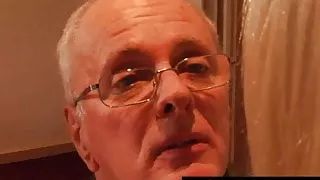 Beauty blonde teen takes an old cock