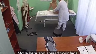 FakeHospital Successful consultation as hot blonde moans