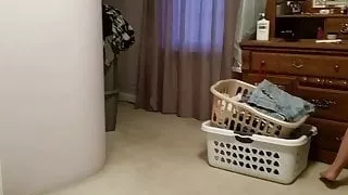 getting ready for work, black girdle