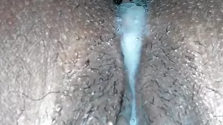 creampie dripping out of wife's pussy