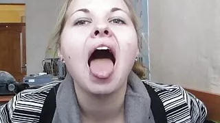 Tongue Tricks, Deepthroat, Saliva, Tonsils, Svetlana 20