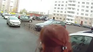 Fucking Glasses - Not shy to fuck on a stairways