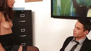 Beauty babe Casey Calvert fuck in the office